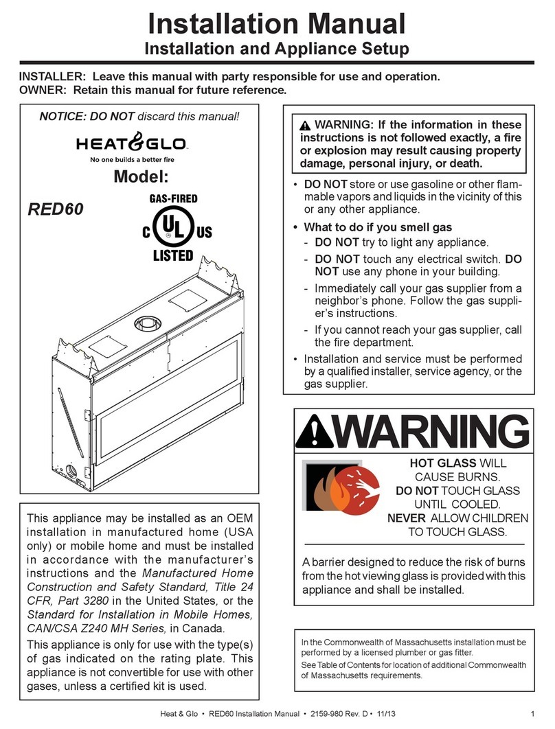 Heat & Glo RED60 installation manual