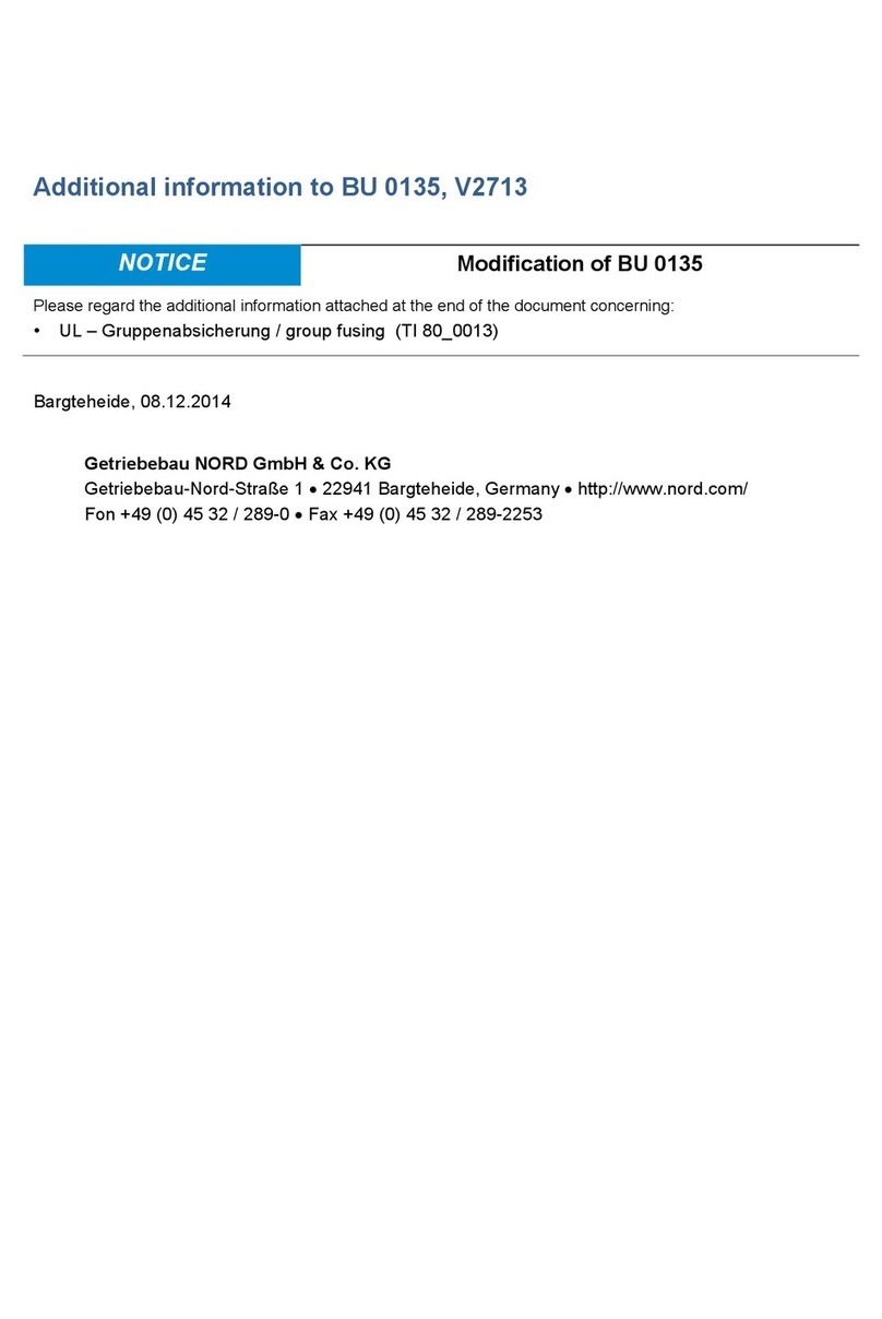 nord BU 0135 User manual