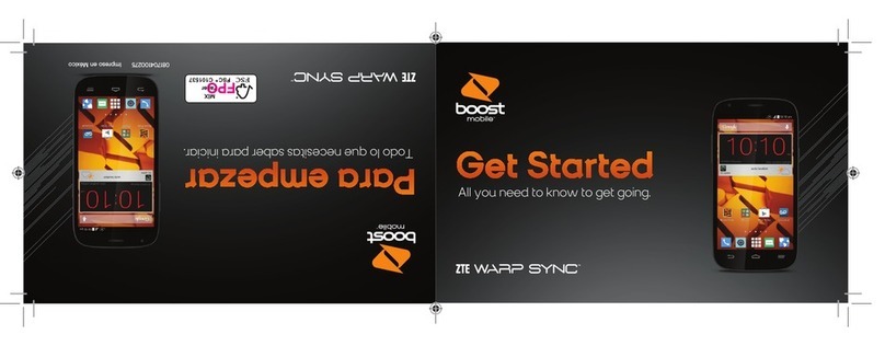 Zte Warp sync Specification sheet