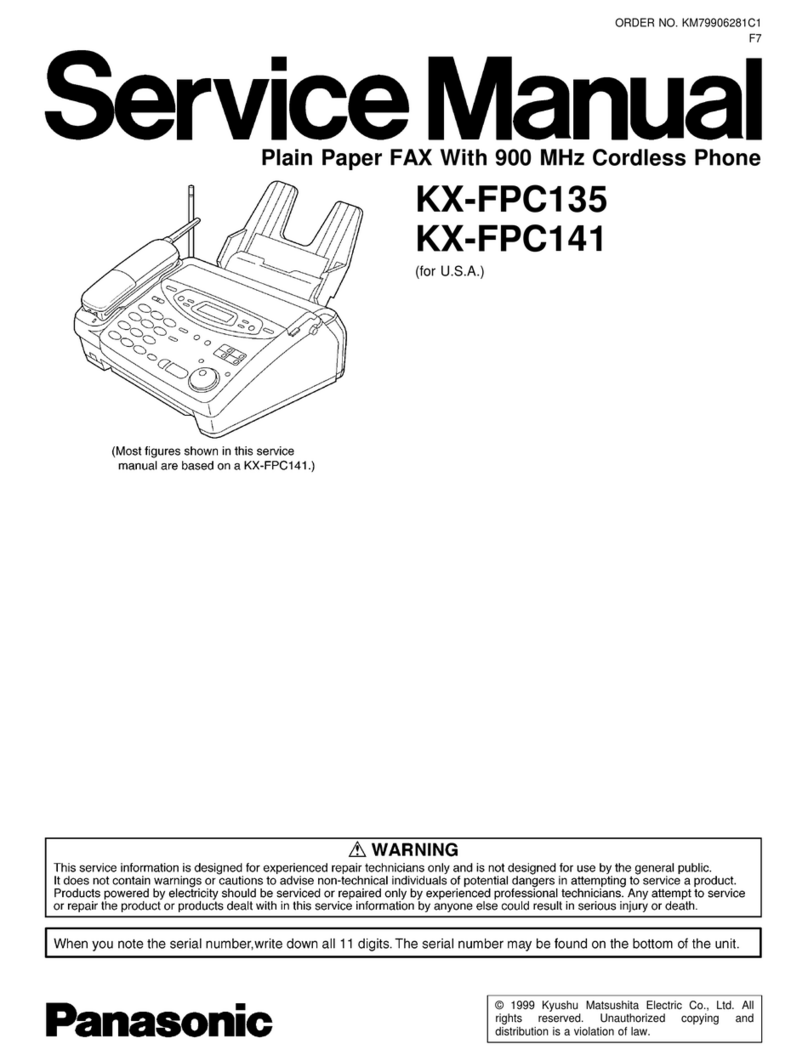 Panasonic KX-FPC135 Service manual