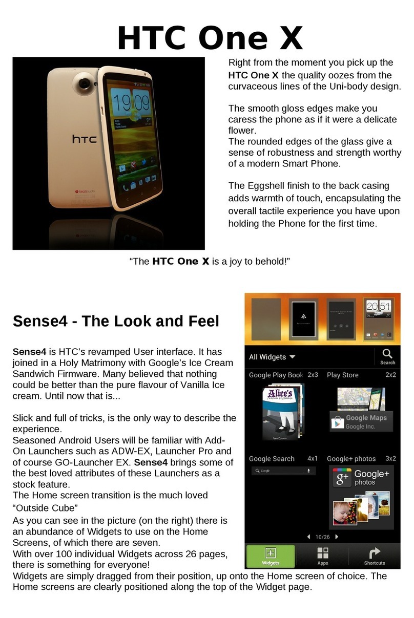 HTC HTC One X Installation guide