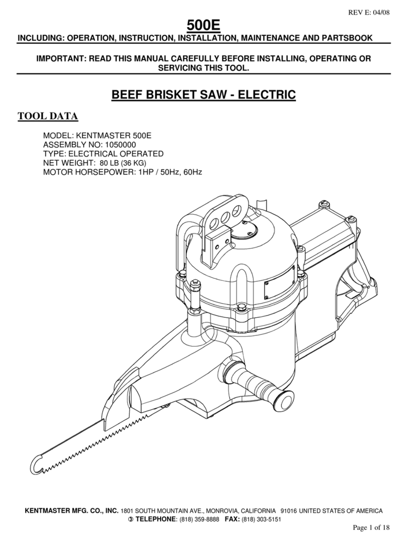KENTMASTER 500E User manual