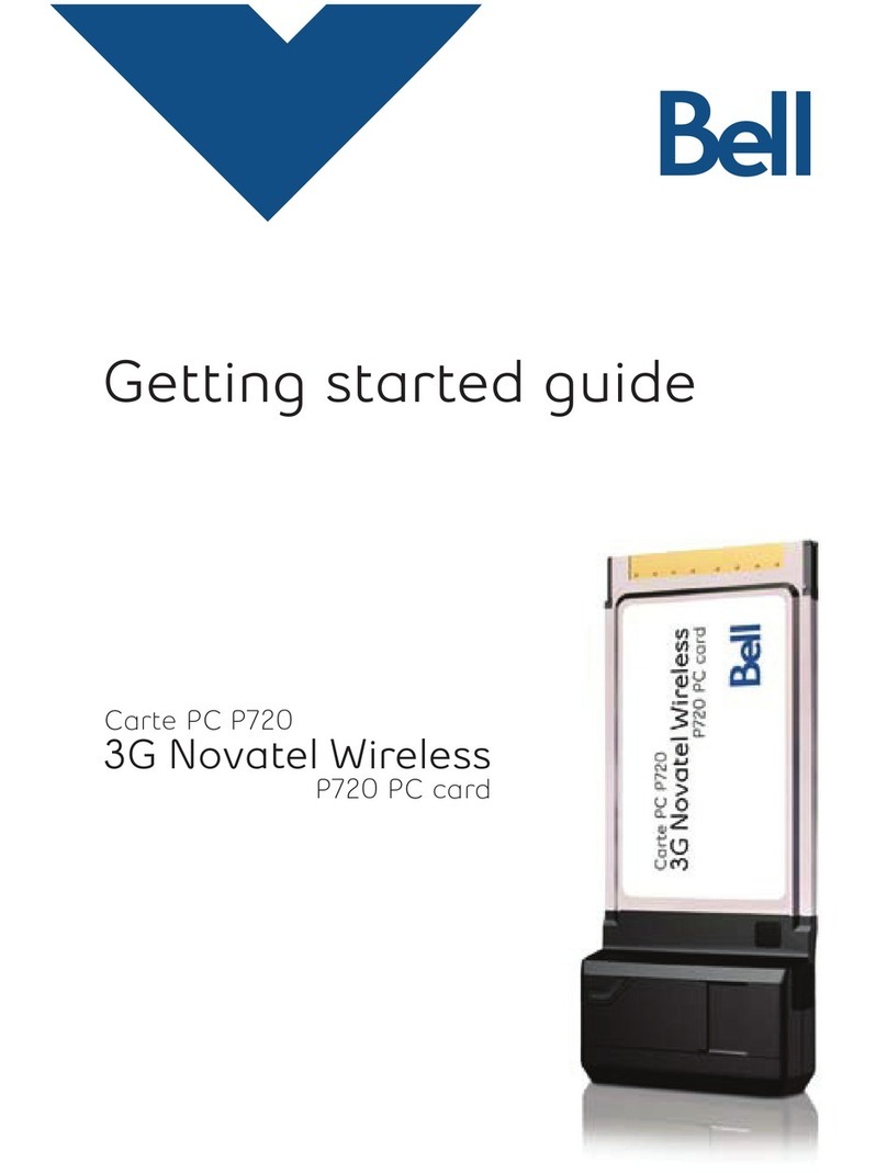 Bell Carte PC P720 Getting started guide
