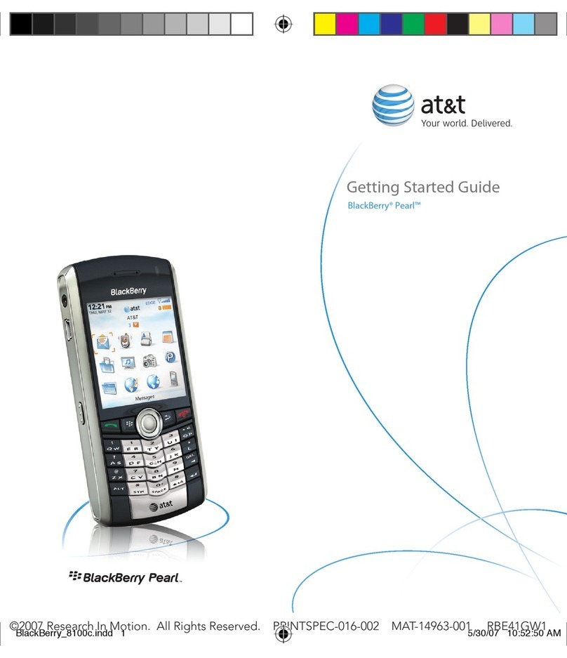 Blackbe;rry PEARL User manual