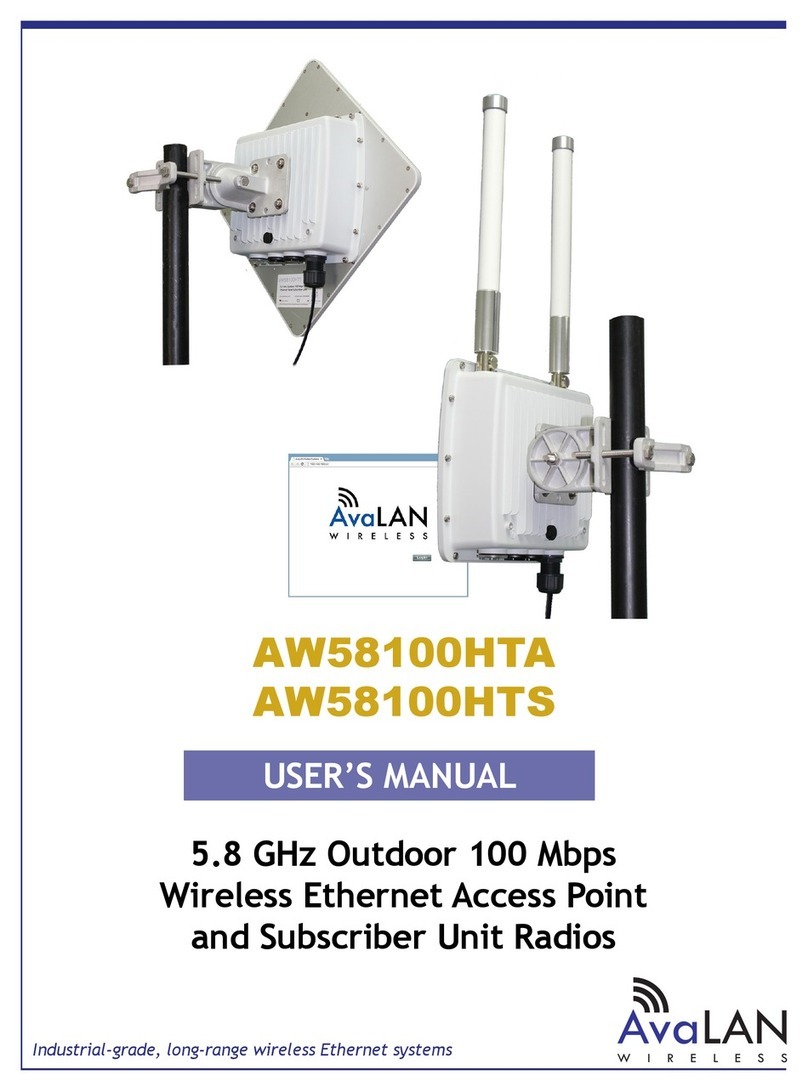 AvaLAN AW58100HTA user manual