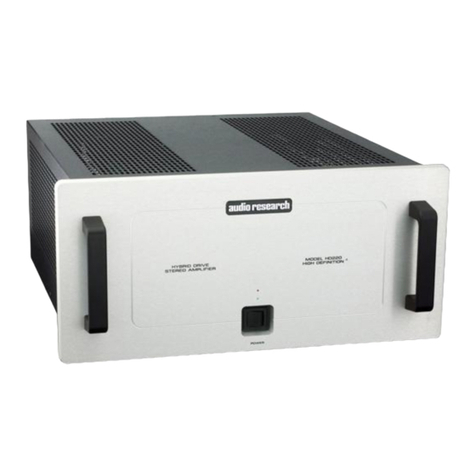 Audio Research HD220 User manual