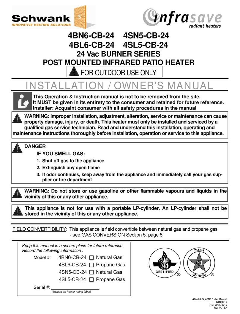 Schwank 4BN6-CB-24 Installation & owner's manual