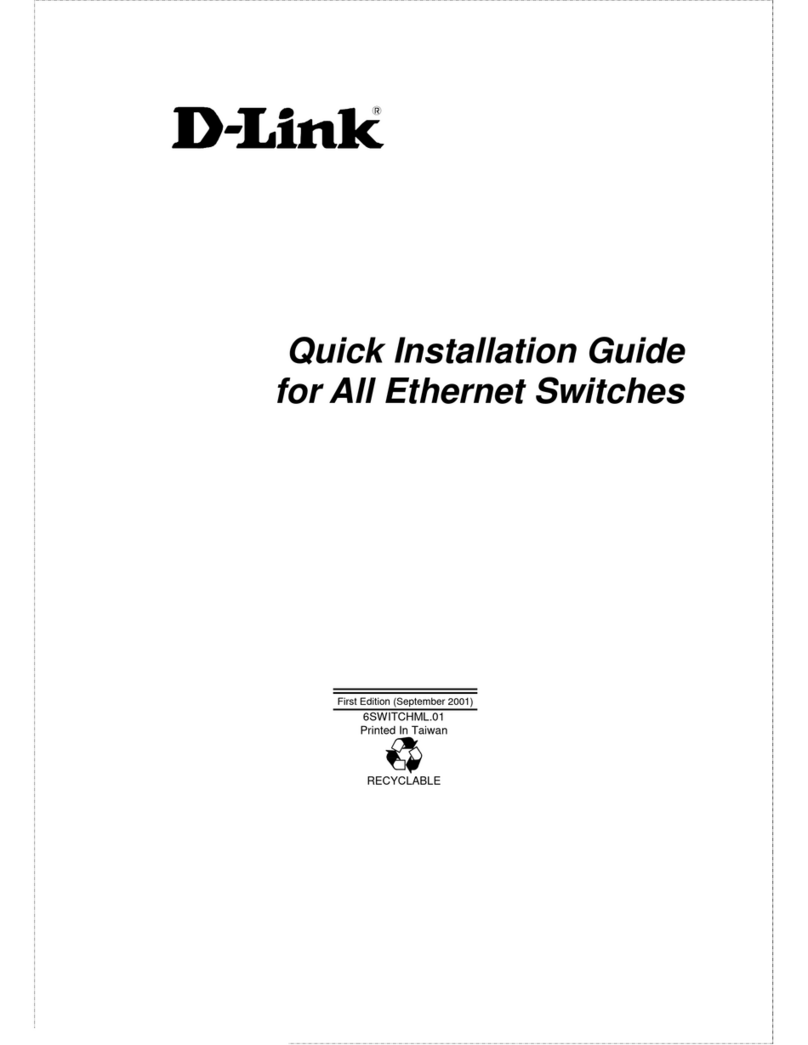 D-Link Ethernet Switches User manual D-Link Ethernet Switches User manual