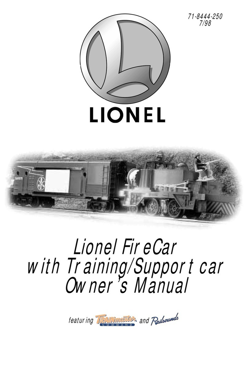 Lionel FireCarwith Training/Support car owner's manual