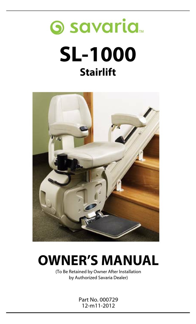Savaria SL-1000 User manual