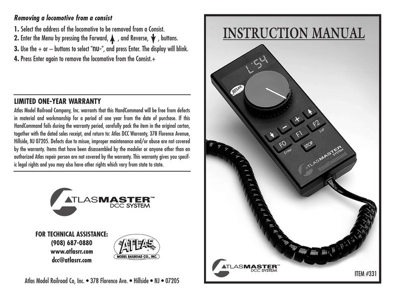 Atlas Atlasmaster DCC System HandCommand User manual