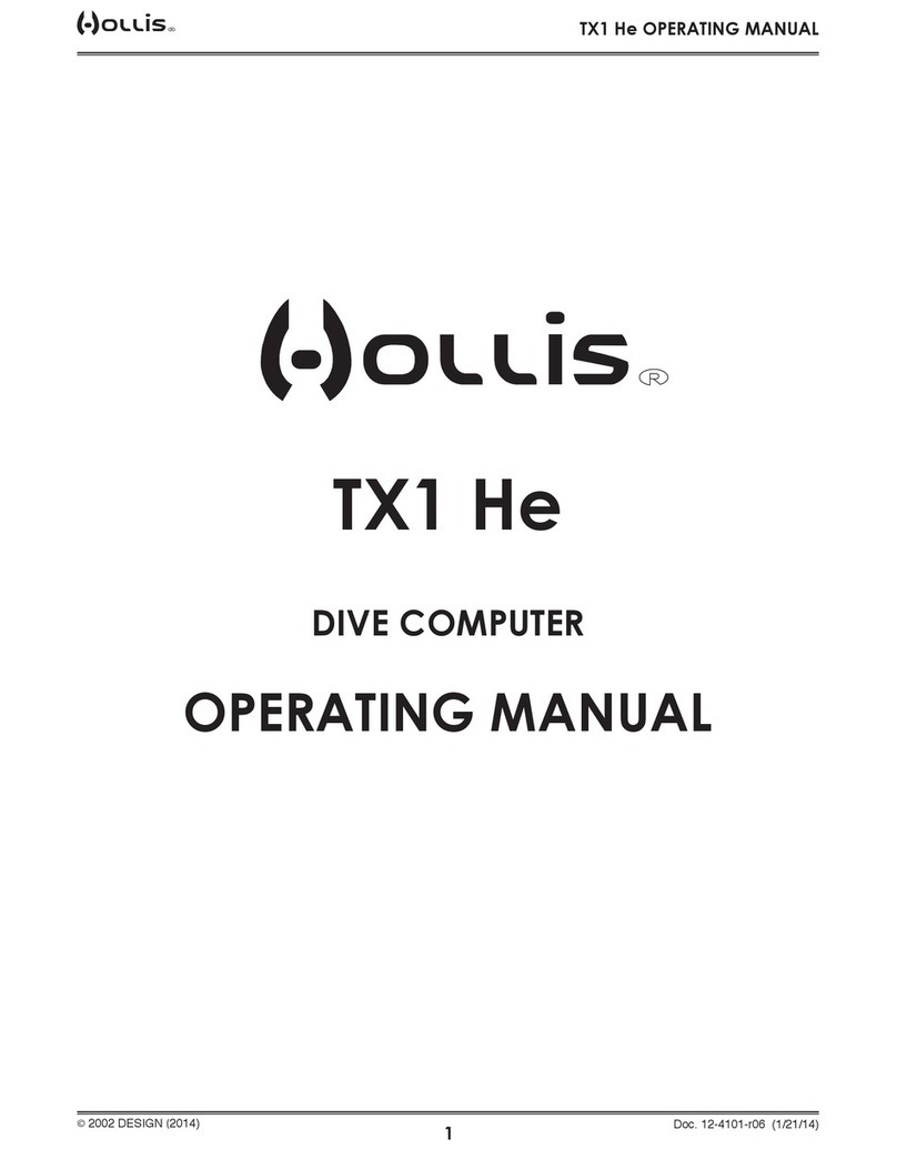 Hollis TX1 He operating manual