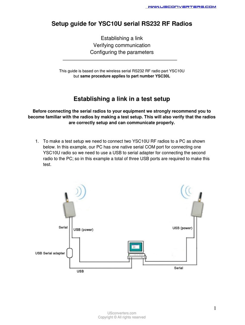 Usconverters YSC10U serial RS232 Setup guide