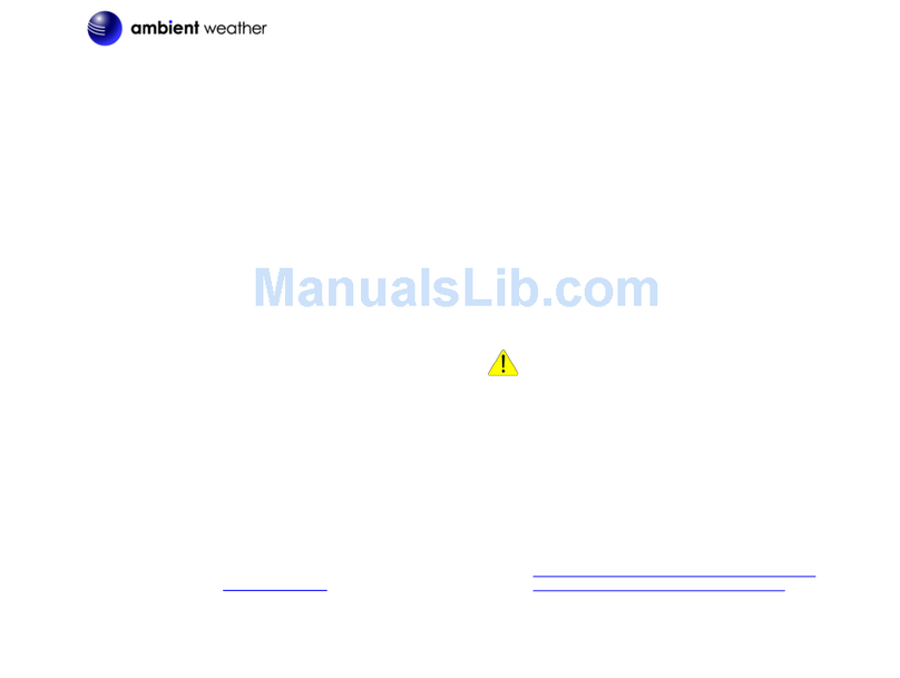 Ambient Weather WeatherHub3 quick start guide