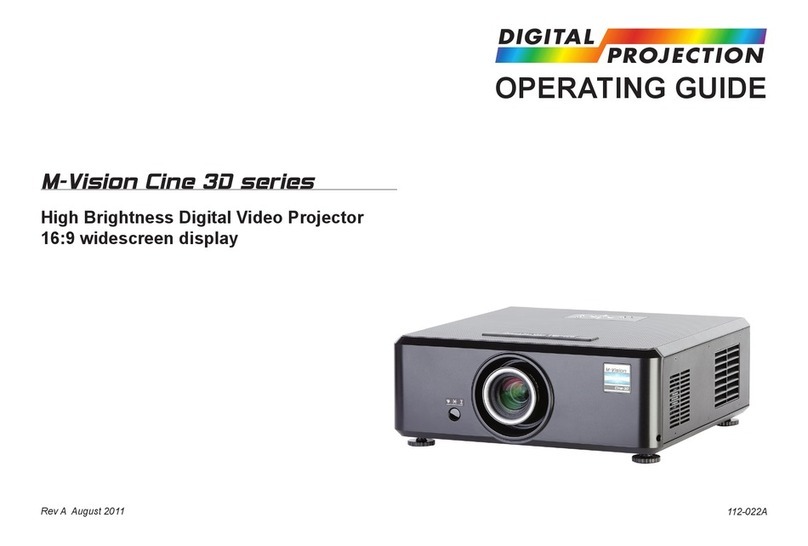 Digital Projection M-Vision Cine 3D series User manual