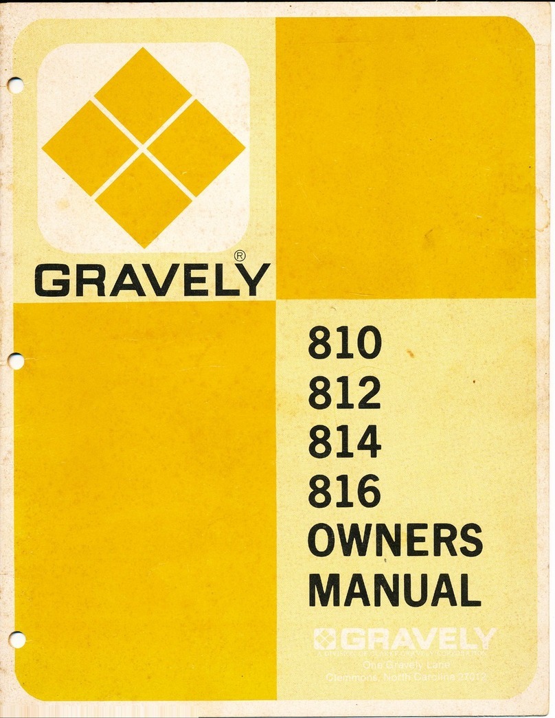 Gravely 810 owner's manual