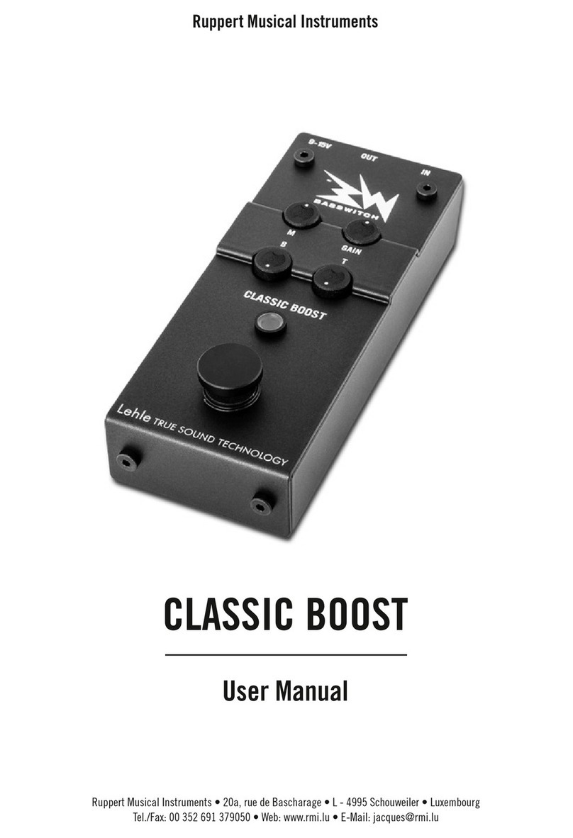 Ruppert Classic Boost User manual