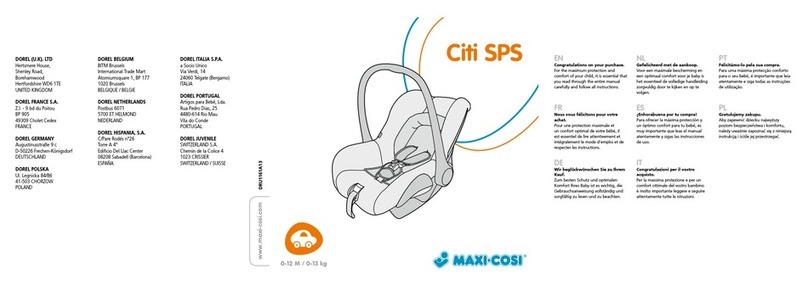 MaxiCosi Citi SPS User manual MaxiCosi Citi SPS User manual