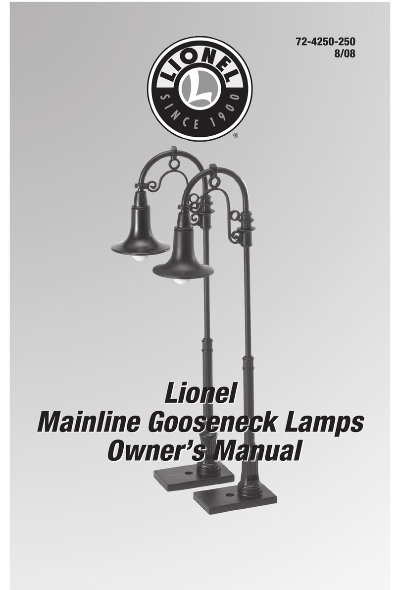 Lionel Mainline Gooseneck Lamps owner's manual Lionel Mainline Gooseneck Lamps owner's manual