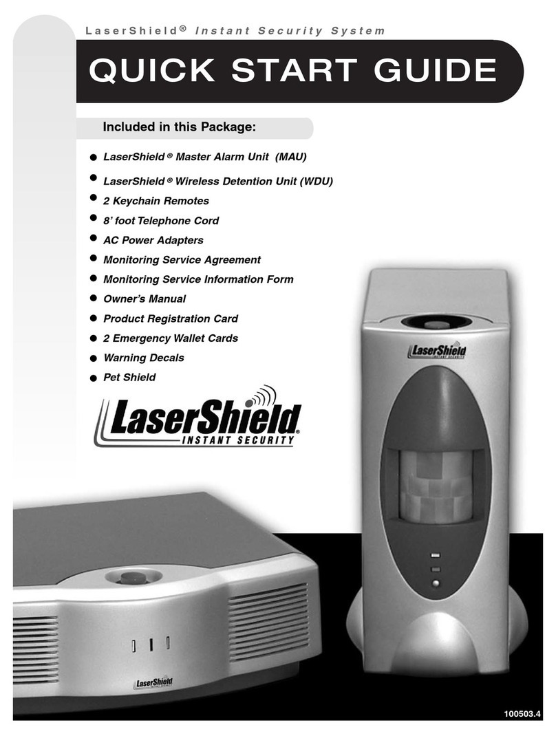 LaserShield Instant Security System User manual