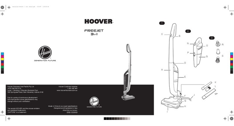 Hoover Freejet 3in1 instruction manual