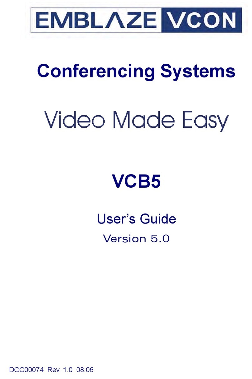 Emblaze-VCON VCB5 user guide