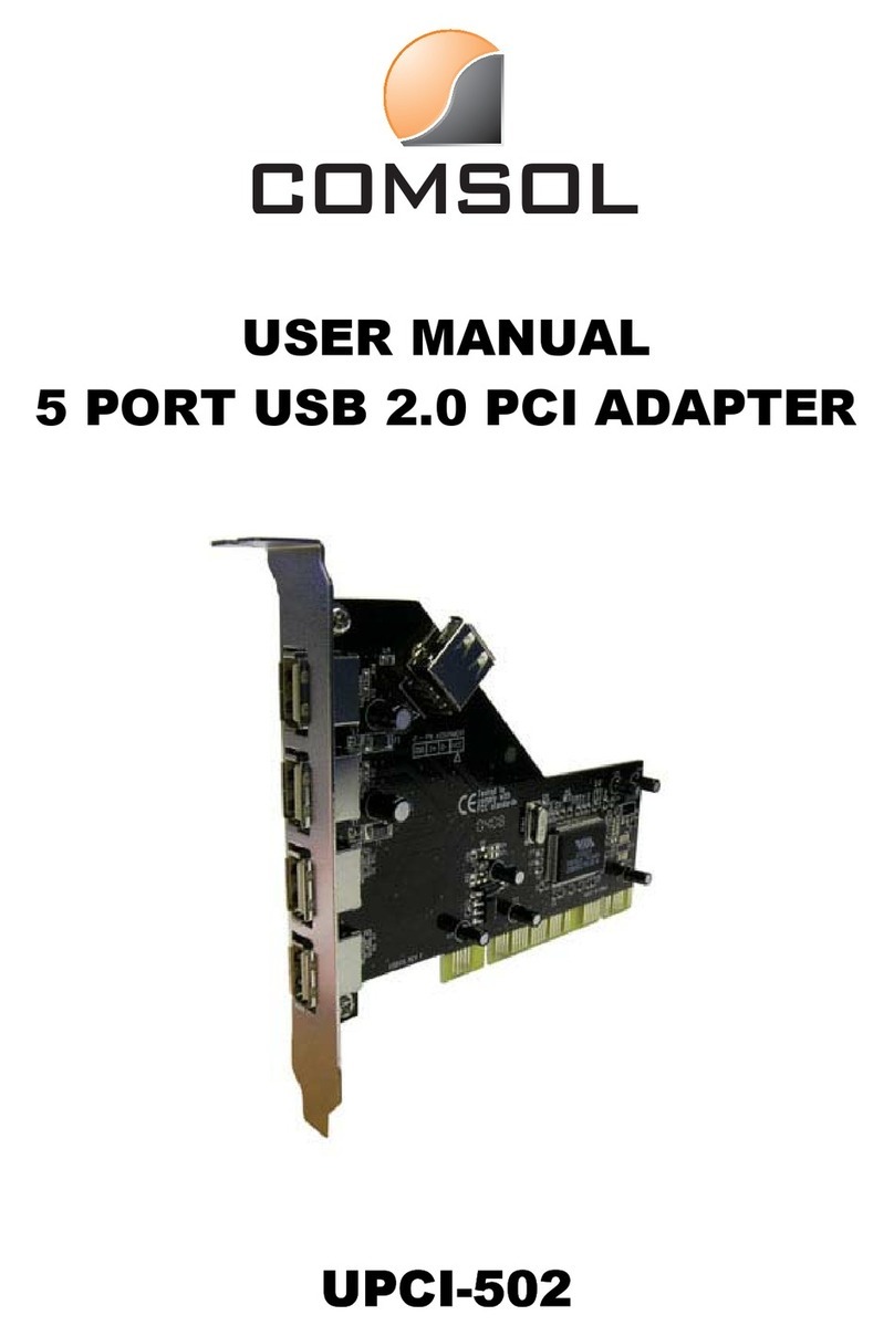 COMSOL UPCI-502 user manual