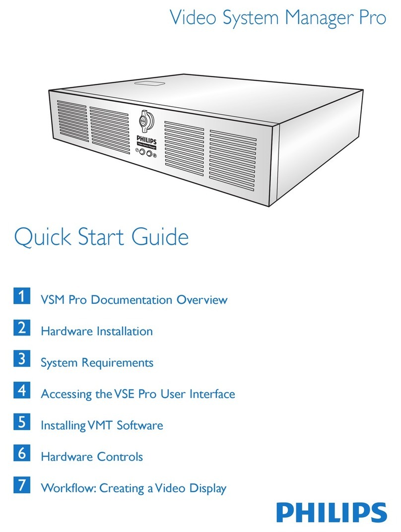 Philips Video System Manager Pro User manual
