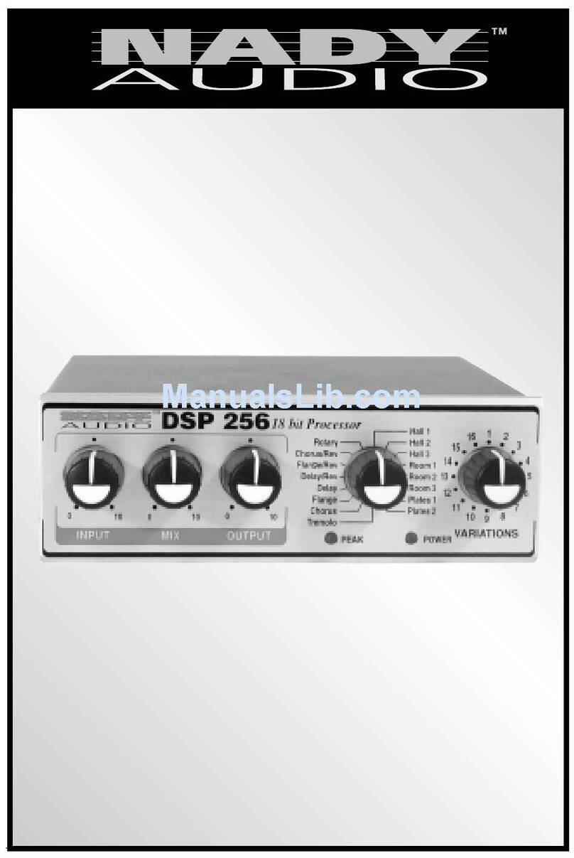 Nady Audio DSP 256 User manual