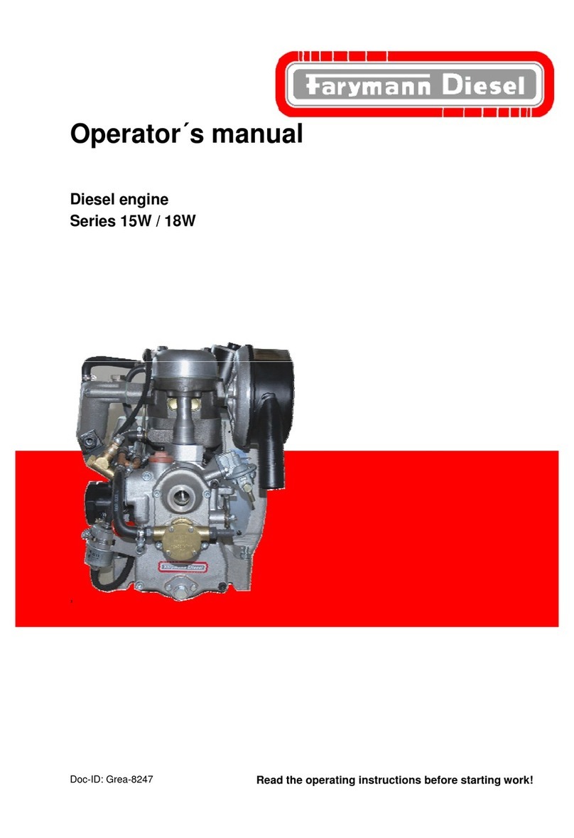 Farymann Diesel 15W Series User manual Farymann Diesel 15W Series User manual