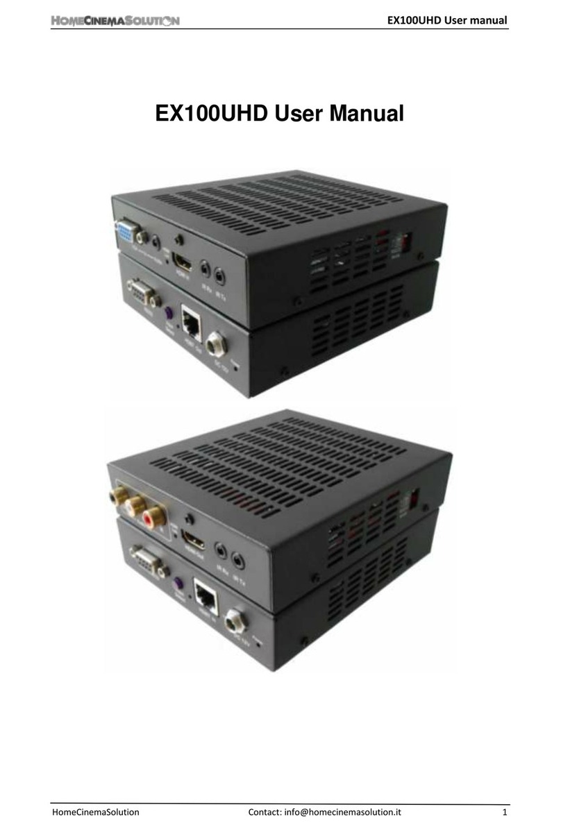 HomeCinemaSolution EX100UHD user manual