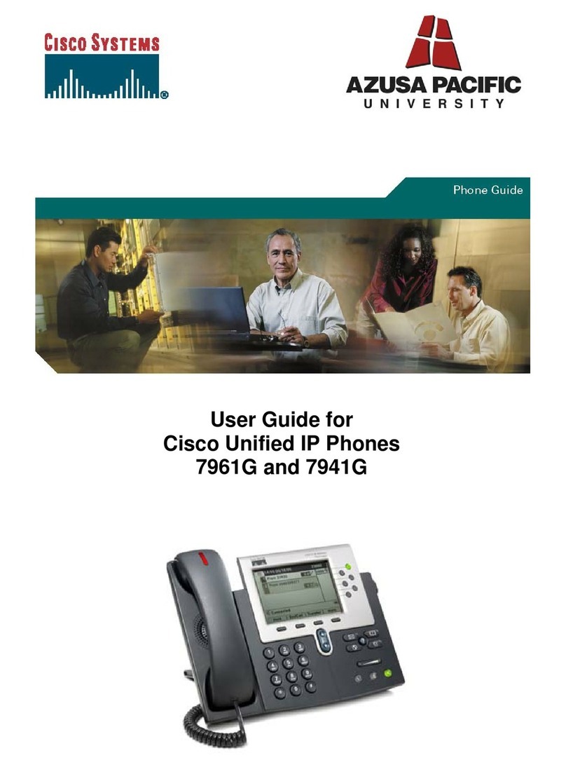 Cisco 7961G - IP Phone VoIP User manual