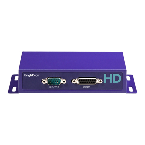 BrightSign HD120 User manual