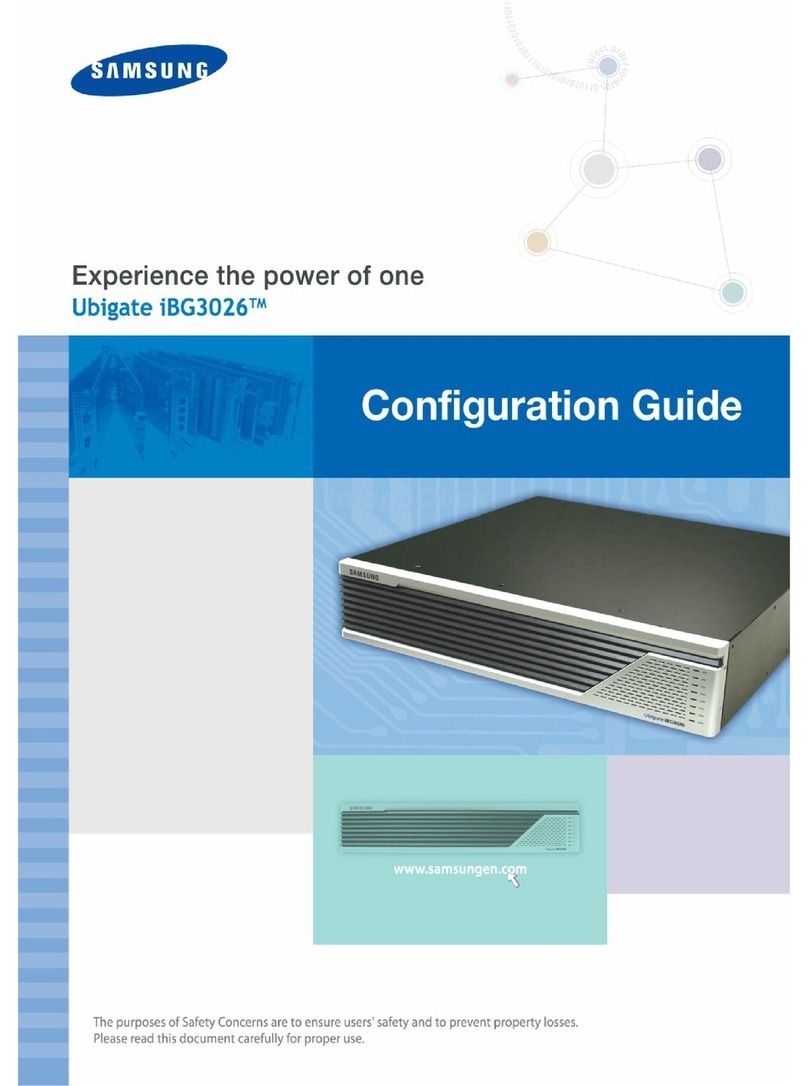 Samsung Ubigate iBG3026 Configuration guide