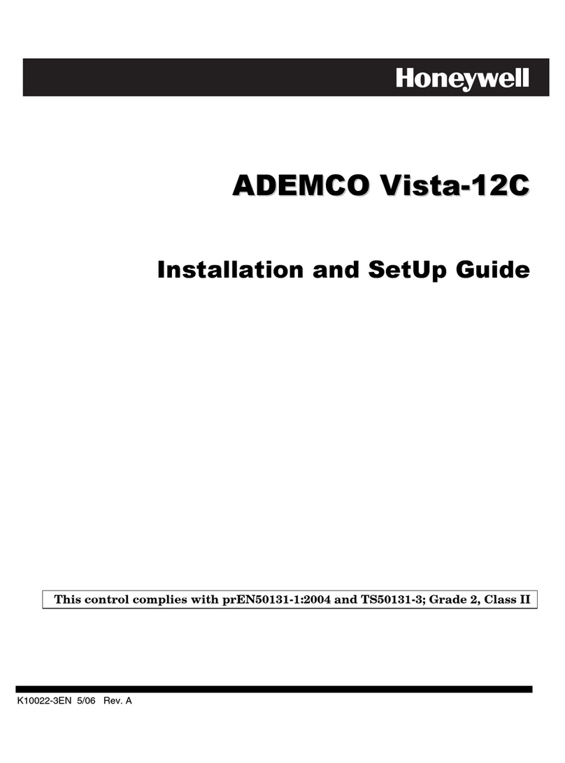 Honeywell ADEMCO Vista-12C Assembly instructions