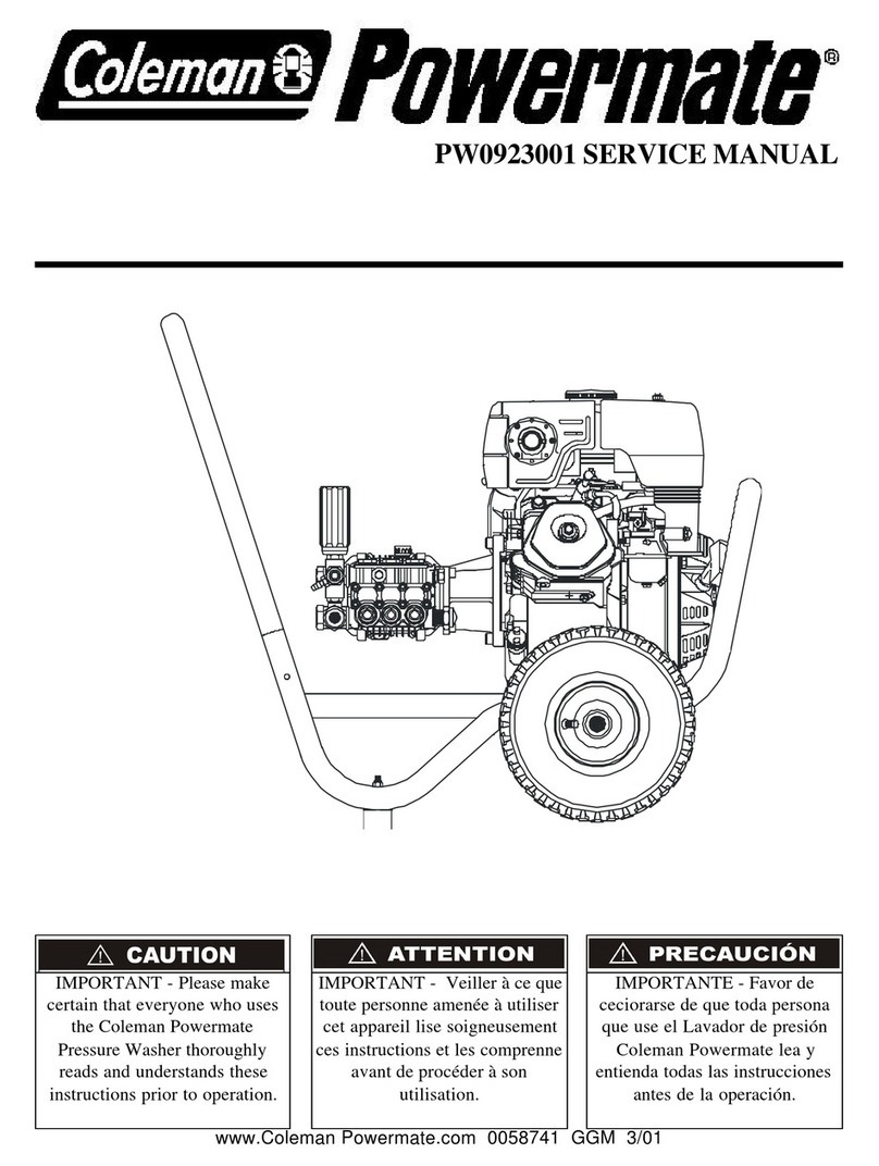 Coleman PW0923001 User manual