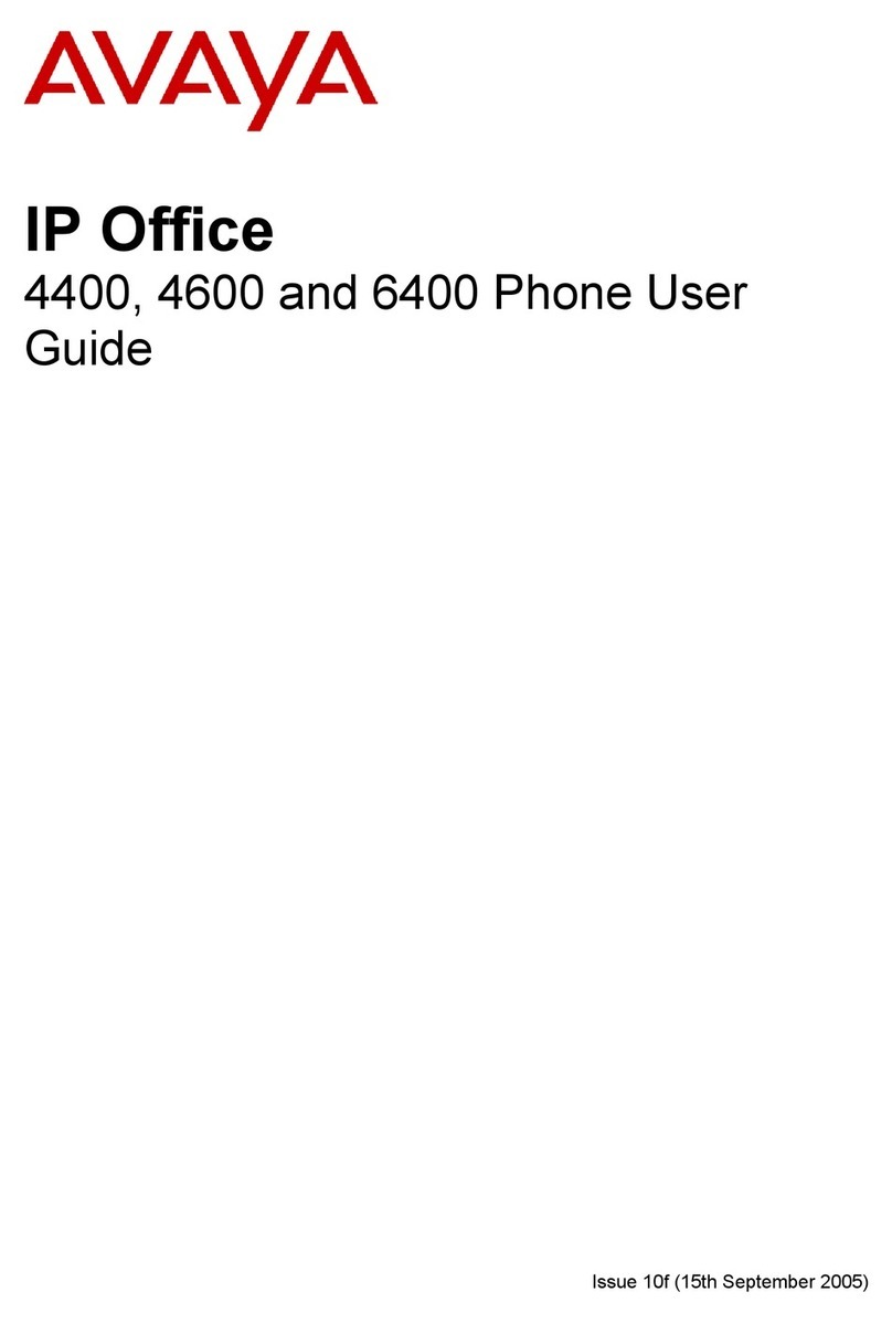 Avaya 4400 Series User manual