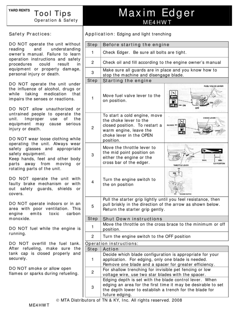 Maxim ME4HWT Operation and safety instructions