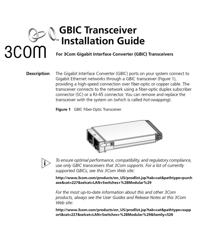3Com GBIC installation guide