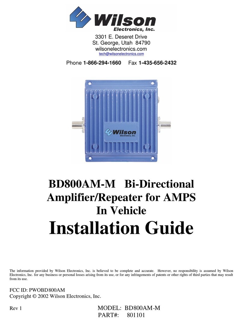 Wilson Electronics BD800AM-M User manual