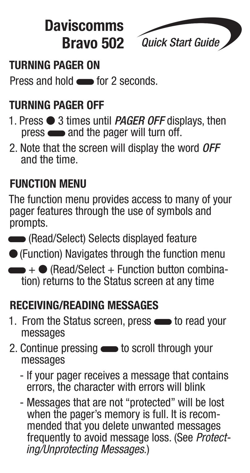 Daviscomms Bravo 502 User manual Daviscomms Bravo 502 User manual