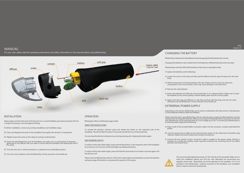 Small Innovations BlinkerGrips user guide