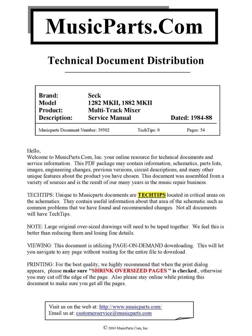 Seck 1282 MKII Service manual