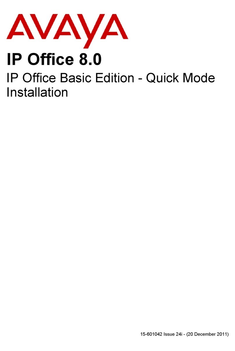 Avaya IP Ofice 8.0 User manual