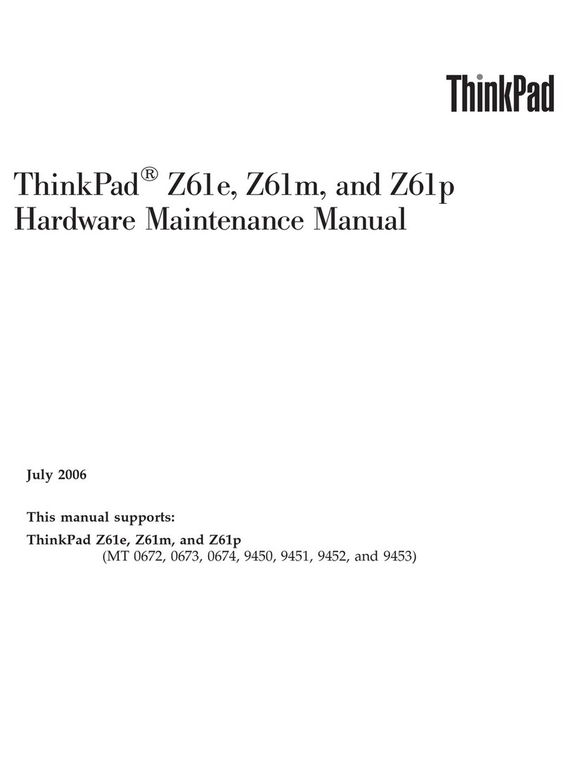 ThinkPad Z61e Hardware Maintenance Manual