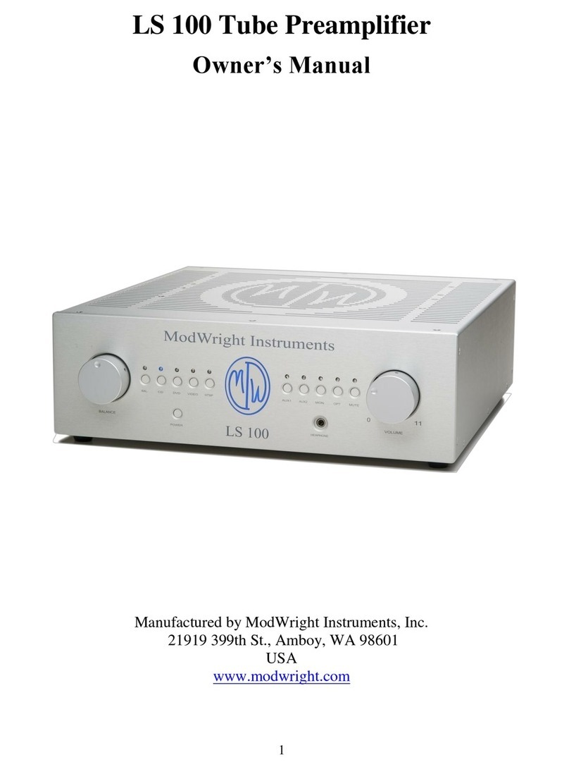 ModWright Instruments LS 100 User manual