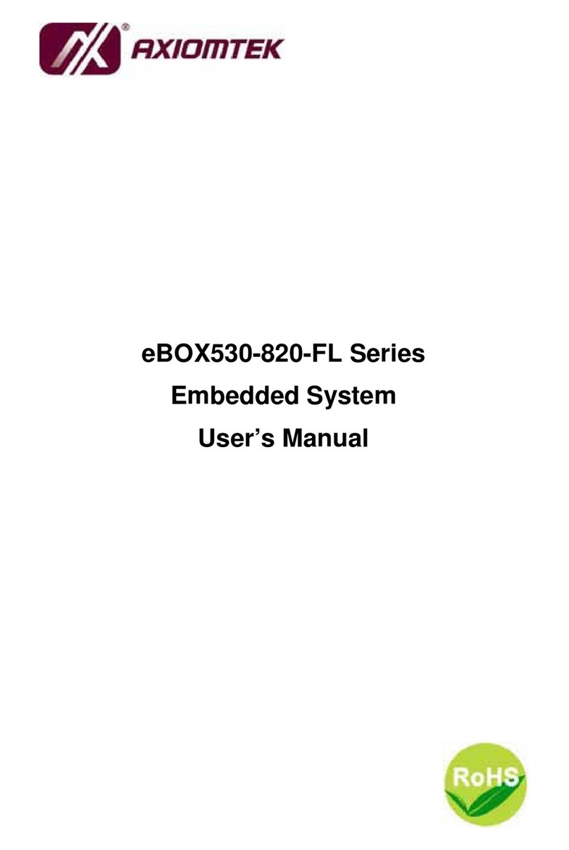 AXIOMTEK eBOX530-820-FL Series User manual