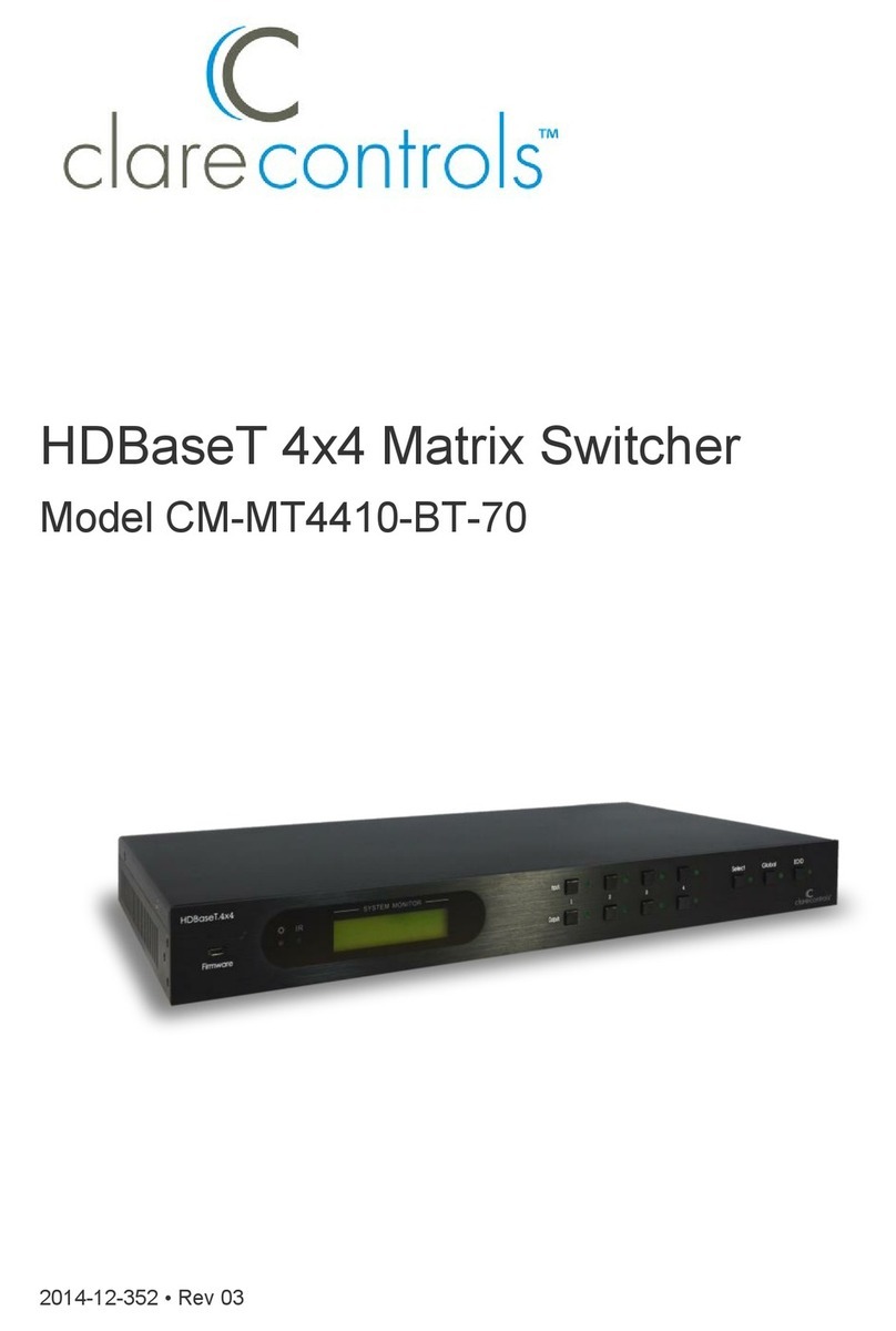 Clare Controls CM-MT4410-BT-70 manual