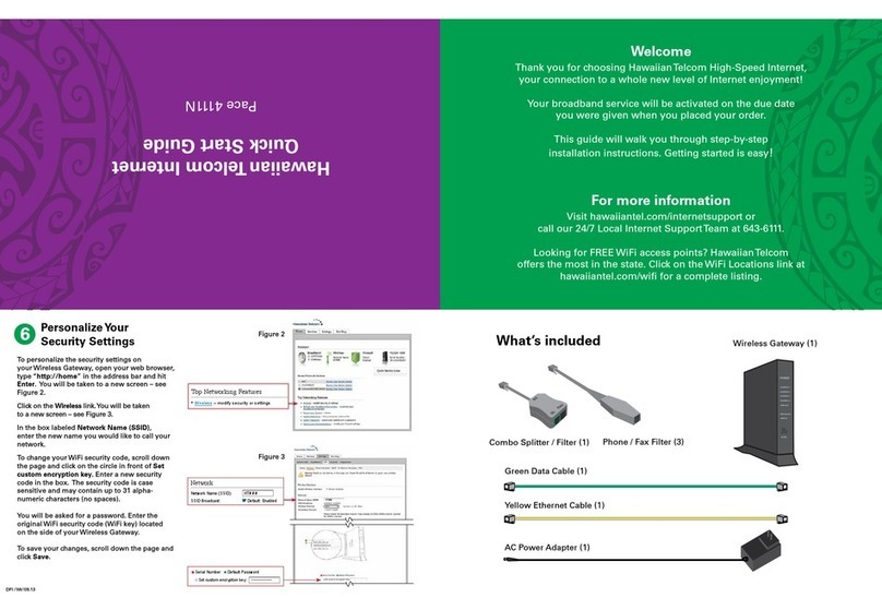 Hawaiian Wireless Gateway User manual