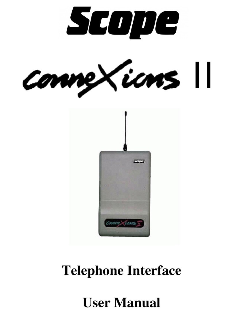 scope Connexicms II user manual